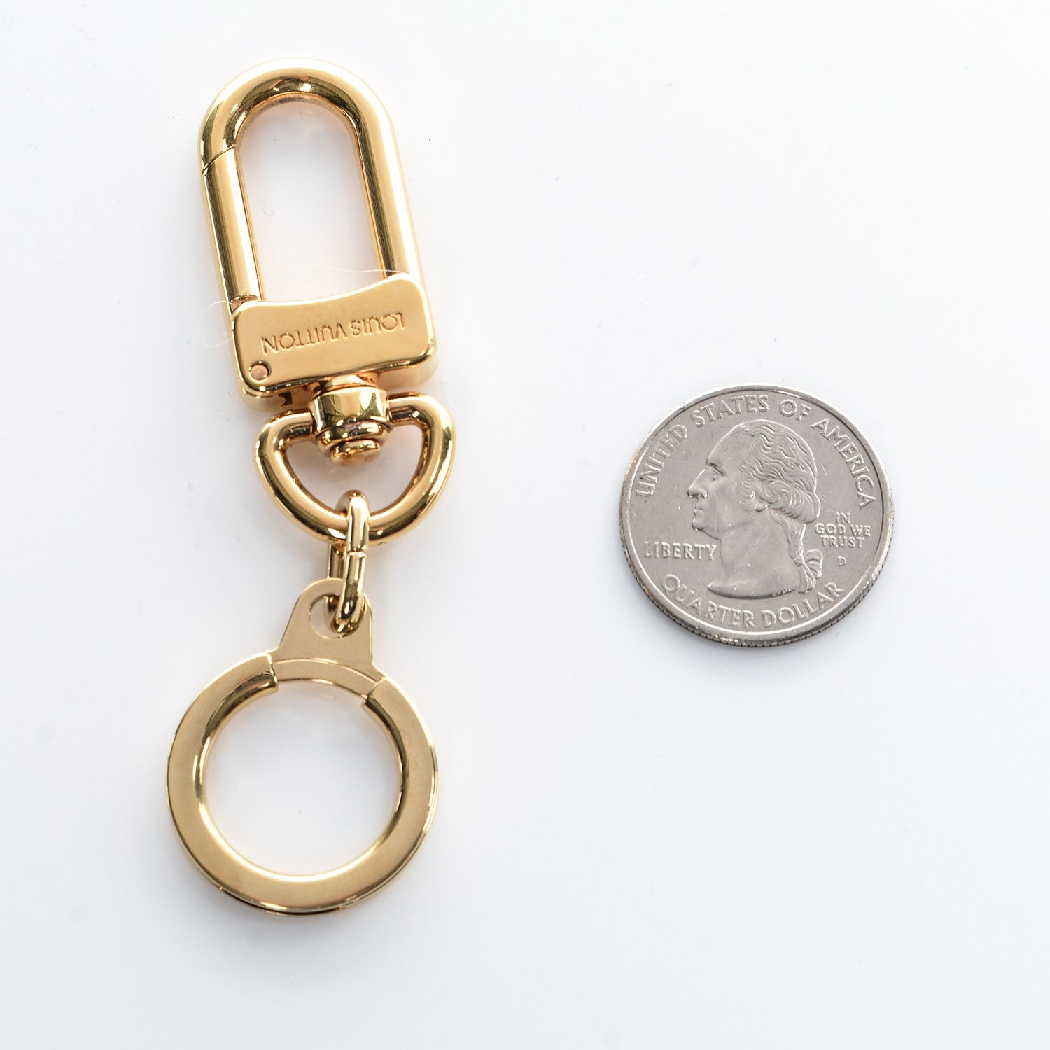 Louis Vuitton Pochette Extender Key Ring Gold 2 of 3