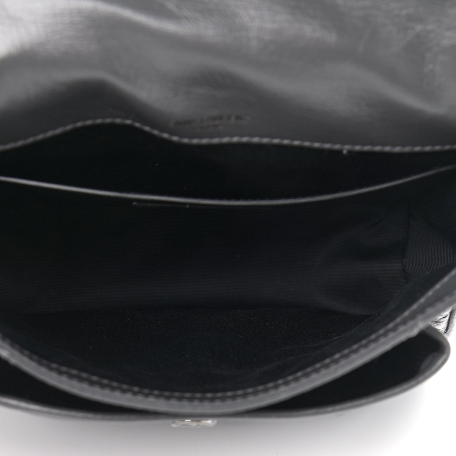 Saint Laurent Crinkled Calfskin Matelasse Monogram Baby Niki Chain Satchel Storm 5 of 13
