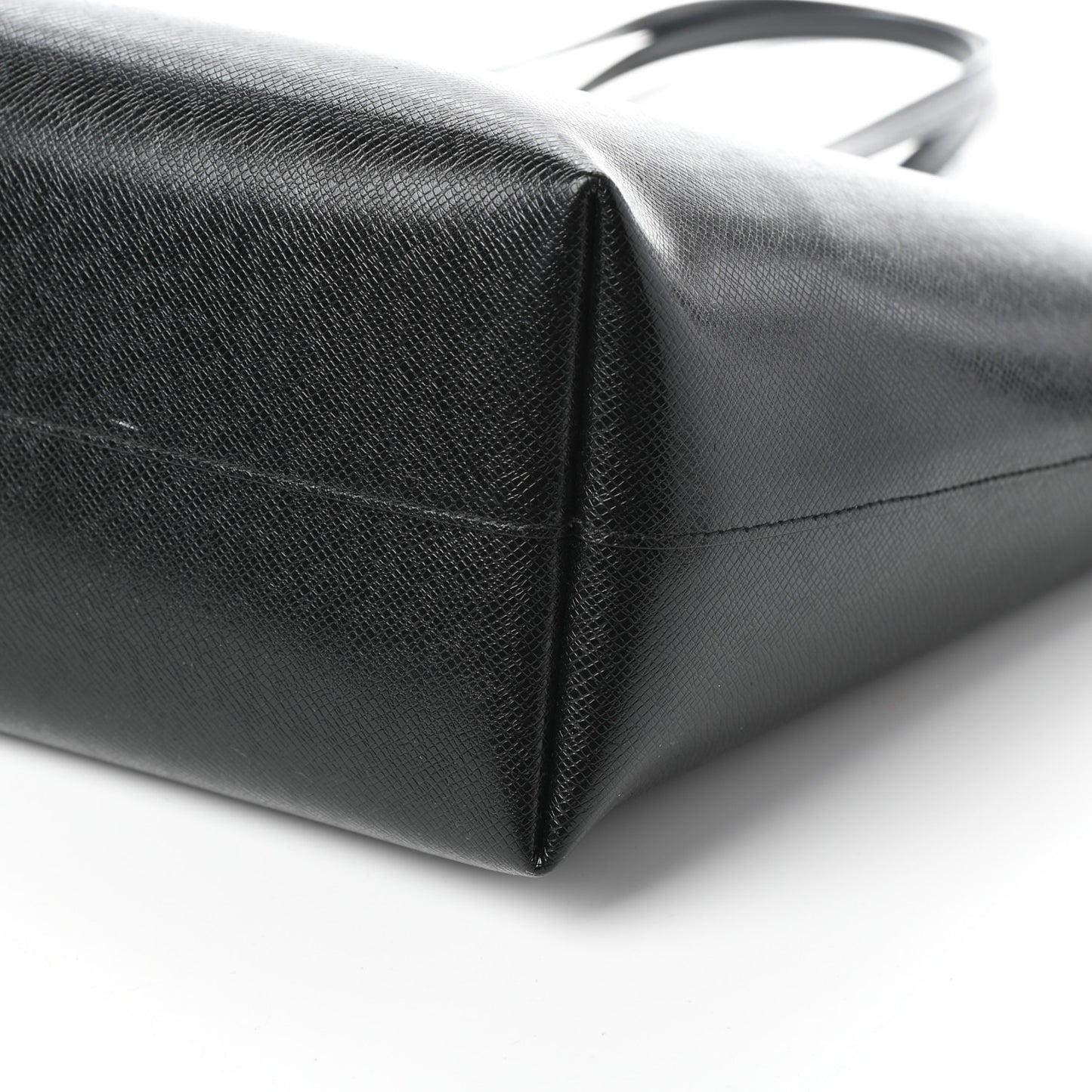 Calfskin Large Shopping Tote Black