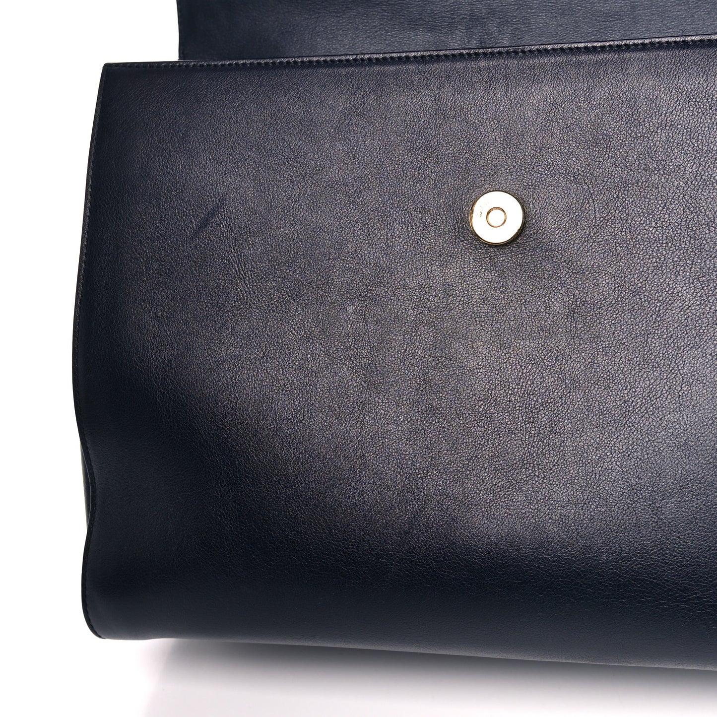 Calfskin Medium Moujik Top Handle Bag Navy