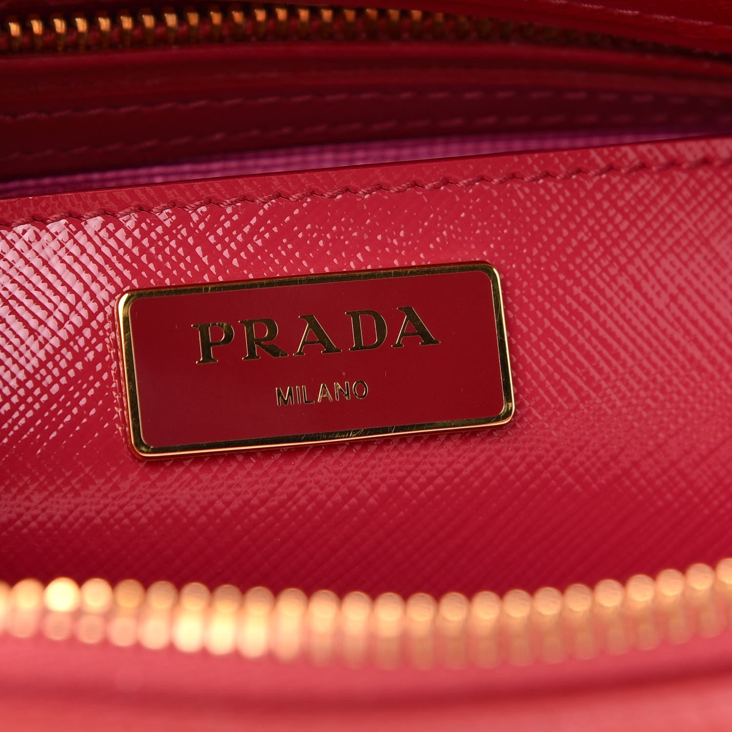 Prada Saffiano Lux Medium Promenade Tote Peonia 6 of 8