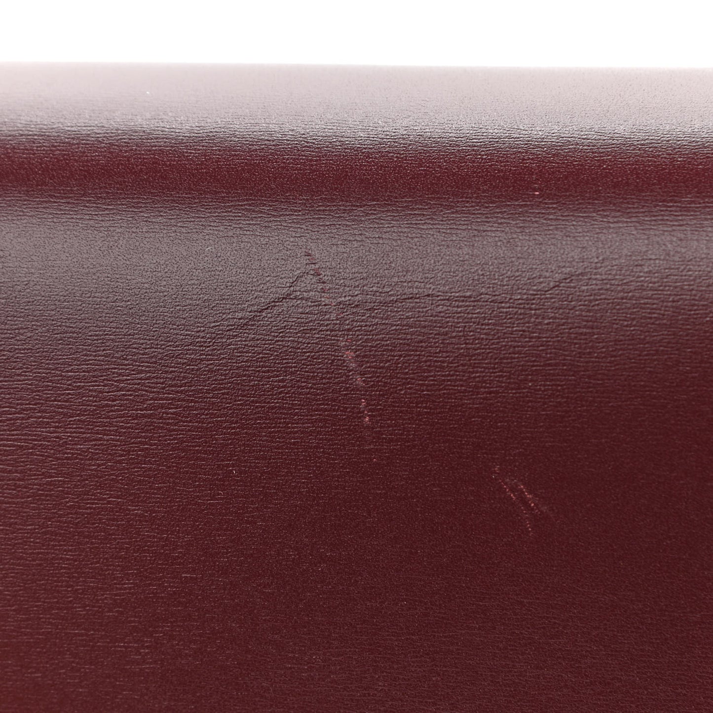 Box Calfskin Medium Classic Box Flap Bag Burgundy