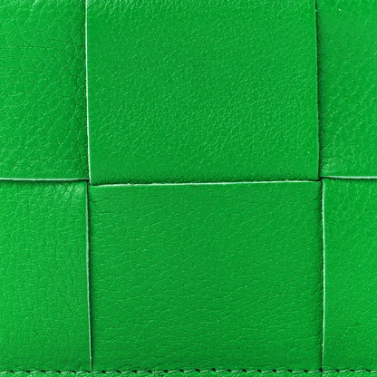 Bottega Veneta Nappa Calfskin Maxi Intrecciato Zipped Card Case Parakeet 7 of 10