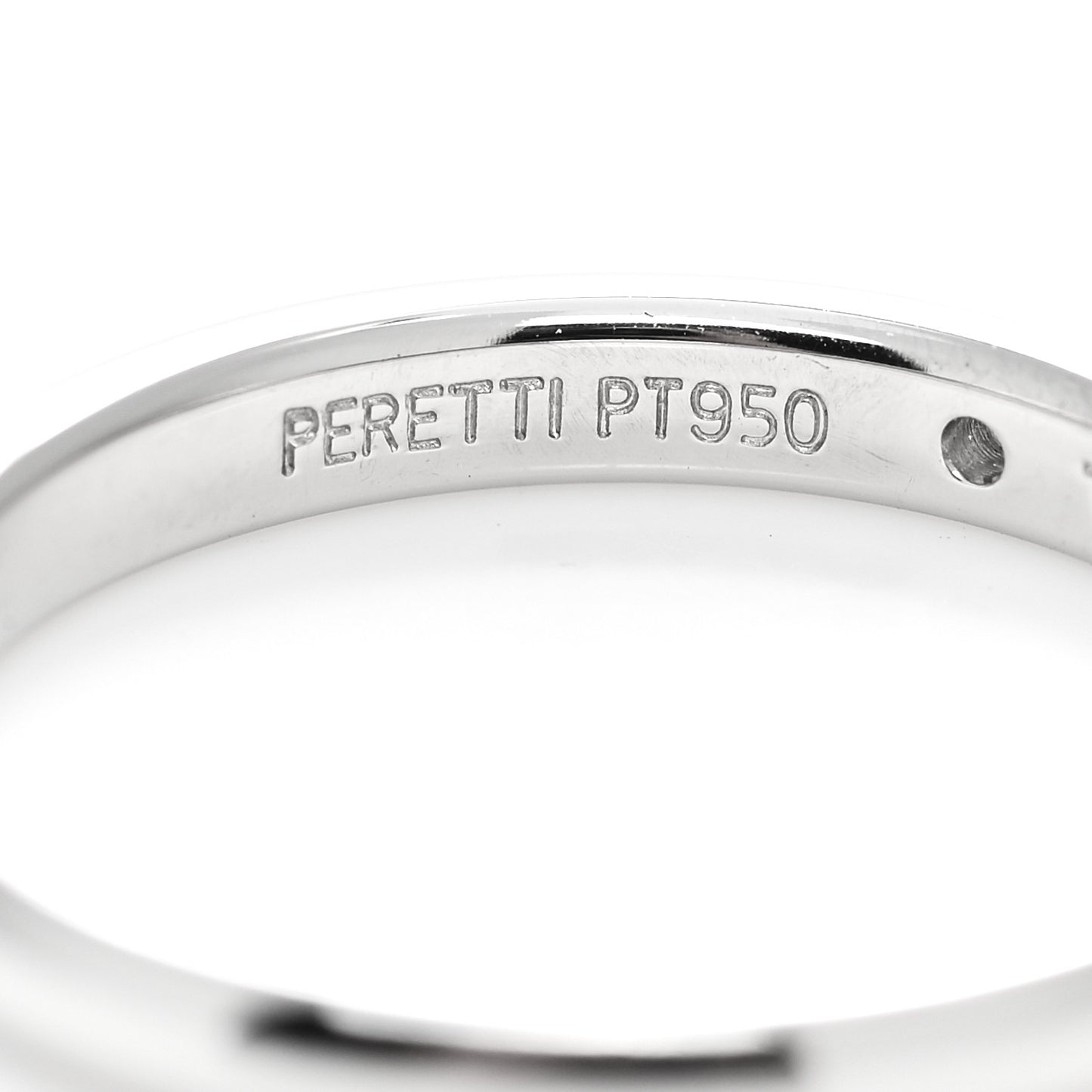 Platinum Diamond Elsa Peretti Band Ring 56 7.5