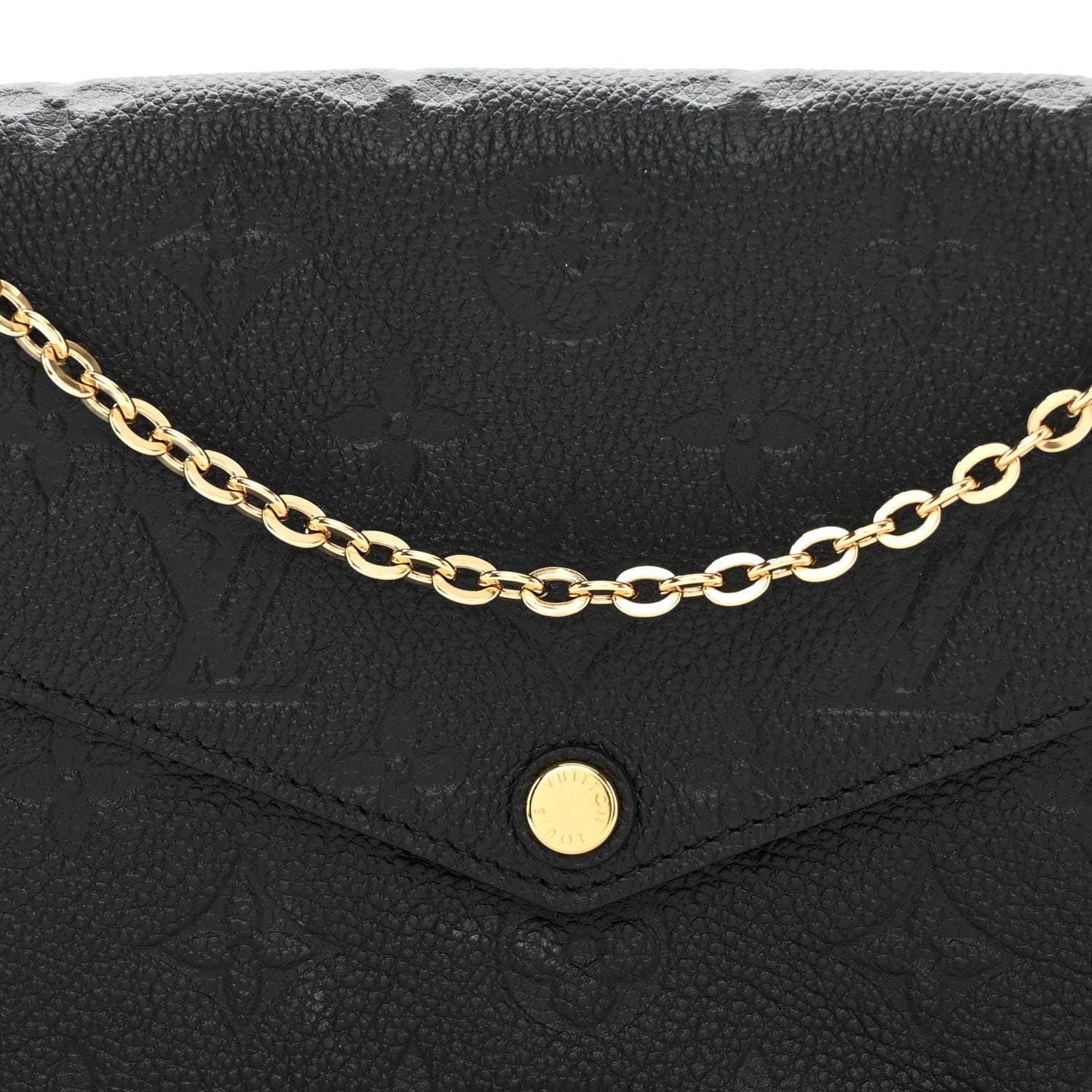 Louis Vuitton Empreinte Pochette Felicie Chain Wallet Black 8 of 10