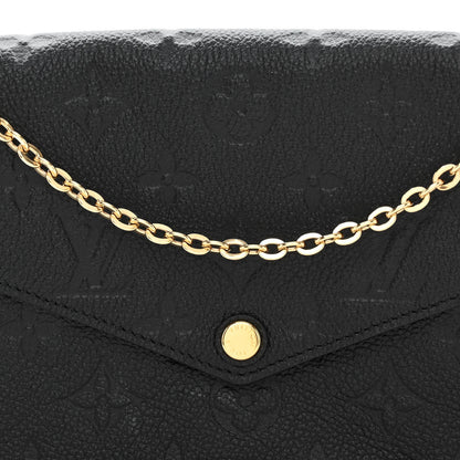 Louis Vuitton Empreinte Pochette Felicie Chain Wallet Black 8 of 10