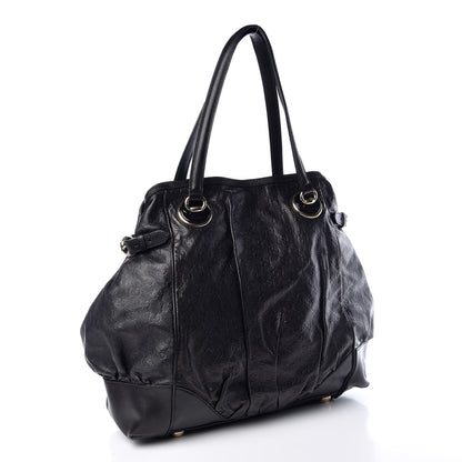 Gucci Guccissima Large Full Moon Tote Black 3 of 14