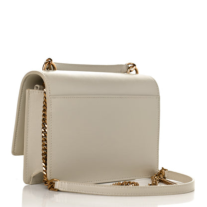Saint Laurent Calfskin Monogram Sunset Chain Wallet Blanc Vintage 3 of 9
