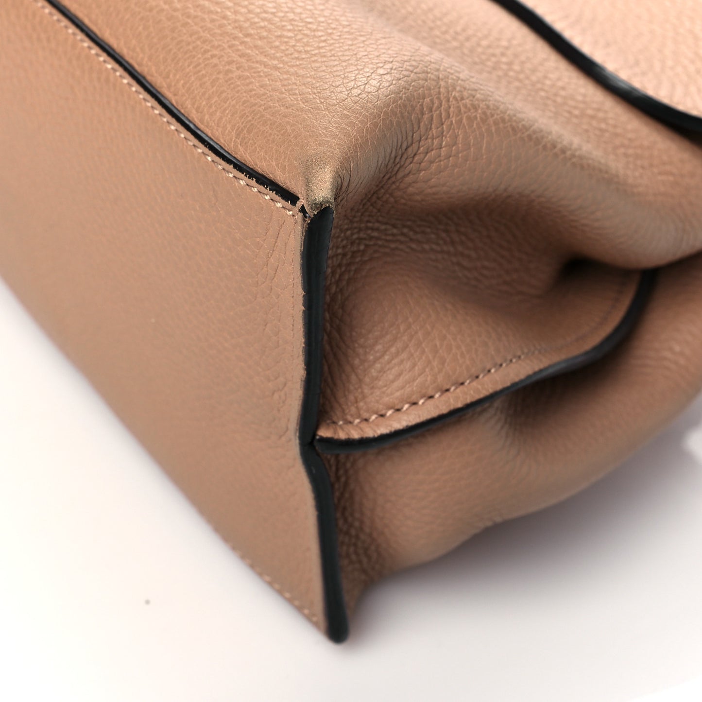 Cellarius Calfskin Medium Bamboo Daily Top Handle Bag Camelia