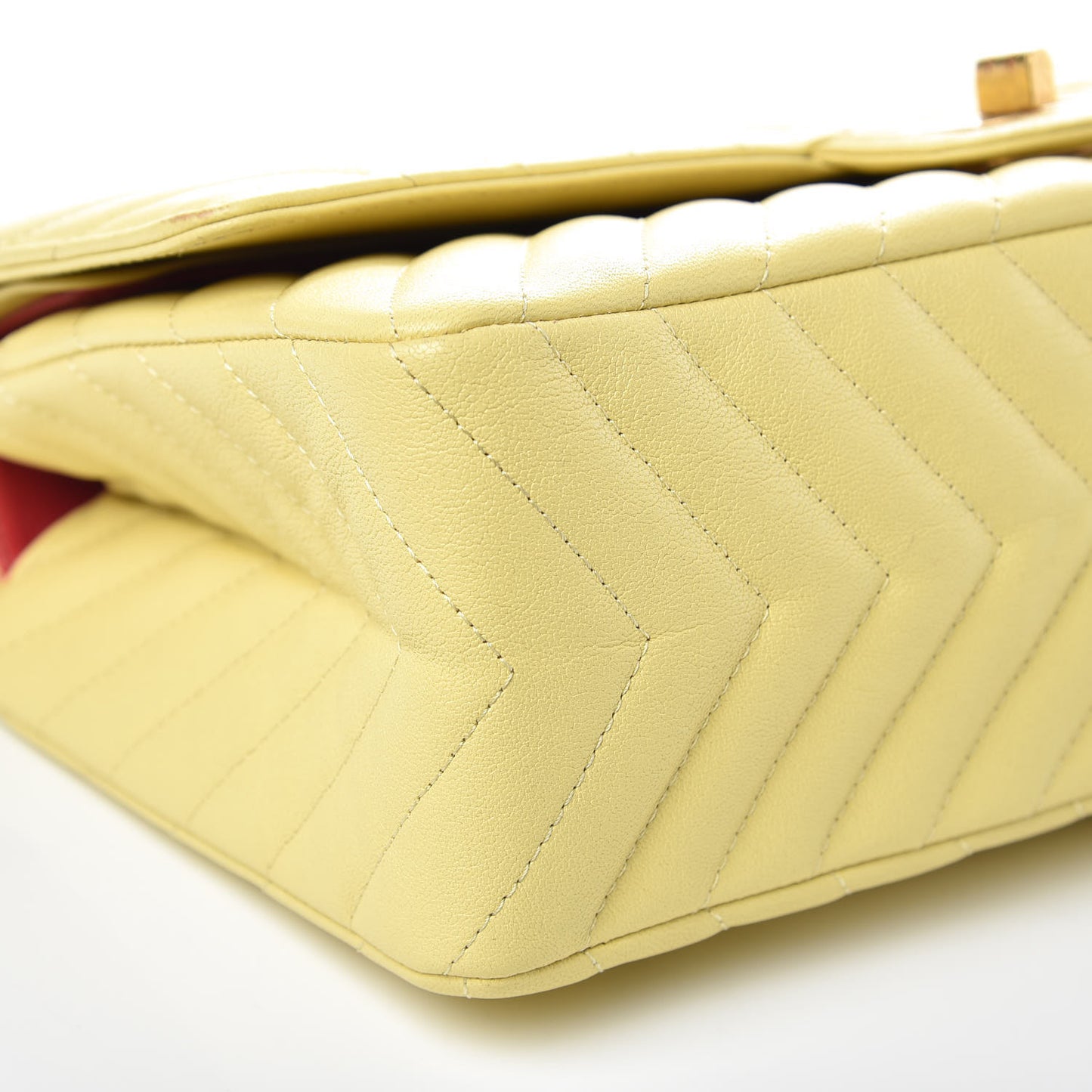 Sheepskin Chevron Quilted 2.55 Reissue 226 Flap Yellow