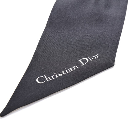Christian Dior Silk 30 Montaigne Mitzah Scarf Black White 3 of 3