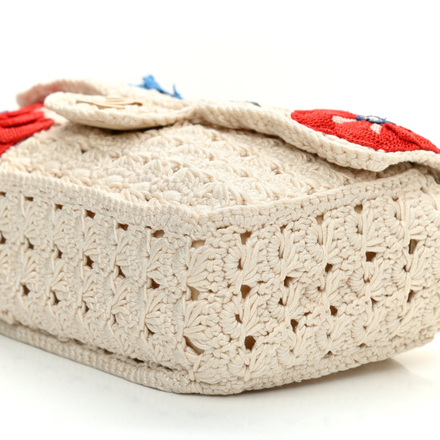 Chanel Crochet Camellia Small Flap Ivory 9 of 14