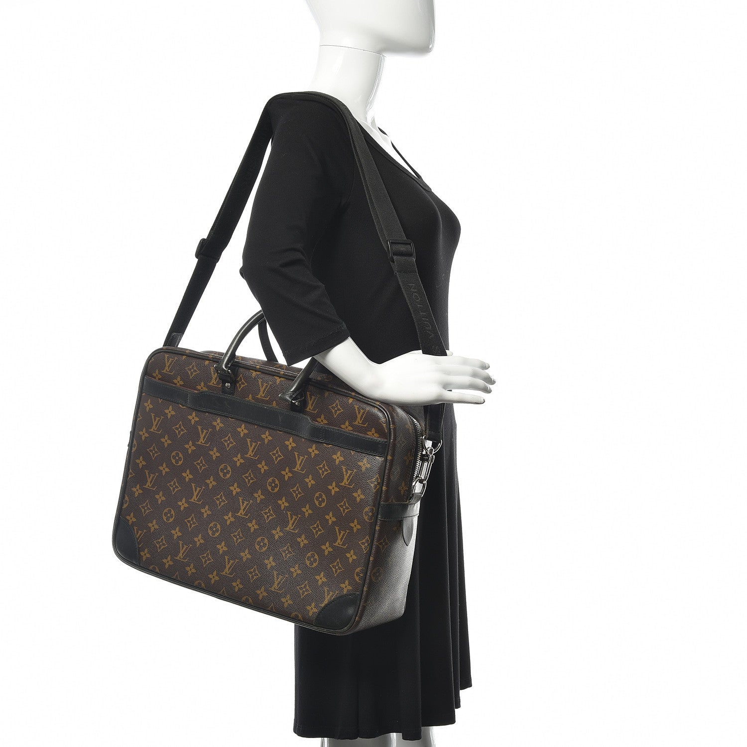 Louis Vuitton Monogram Macassar Porte-Documents Voyage GM 2 of 20