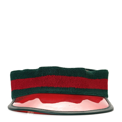 Gucci Vinyl Web Visor M Green Red 2 of 8