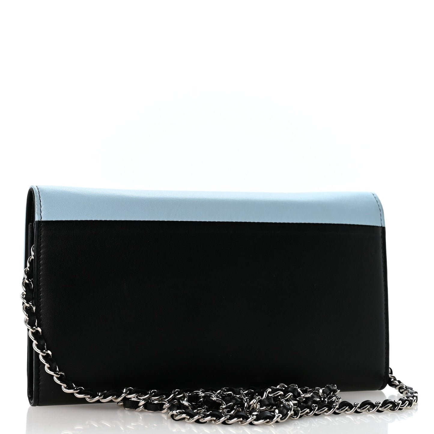 Lambskin Airlines Wallet On Chain WOC Blue Black Red