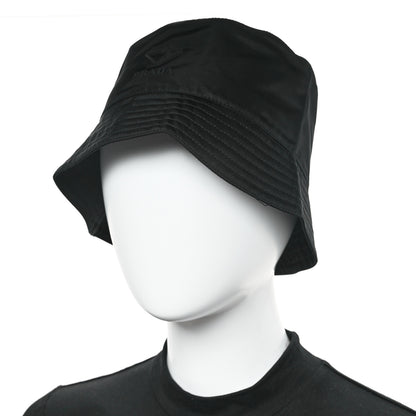Prada Re-Nylon Rubber Logo Bucket Hat S Black 2 of 9