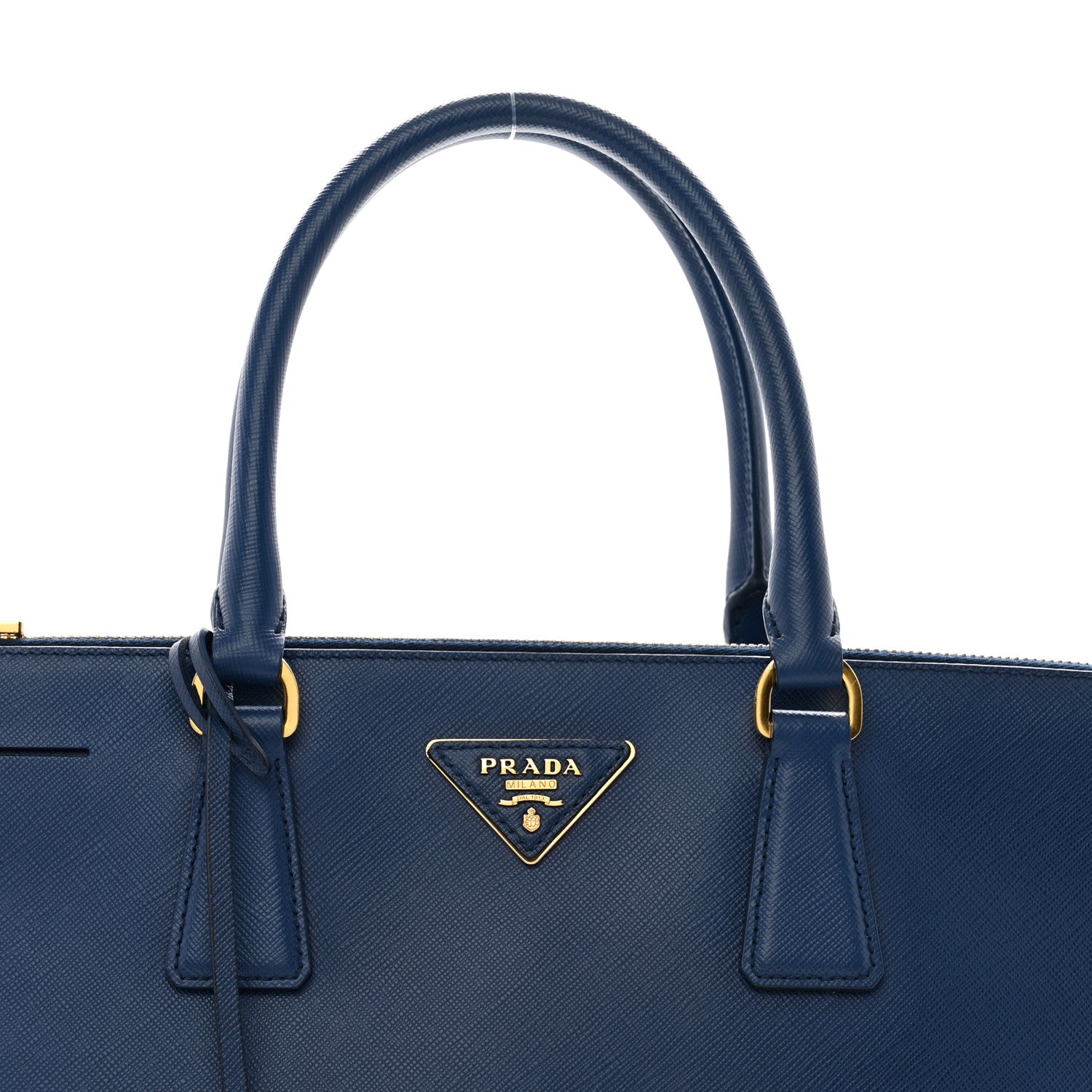Prada Saffiano Large Galleria Double Zip Tote Bluette 7 of 11