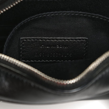 Saint Laurent Calfskin Matelasse Studded Monogram Lou Belt Bag Black 7 of 10