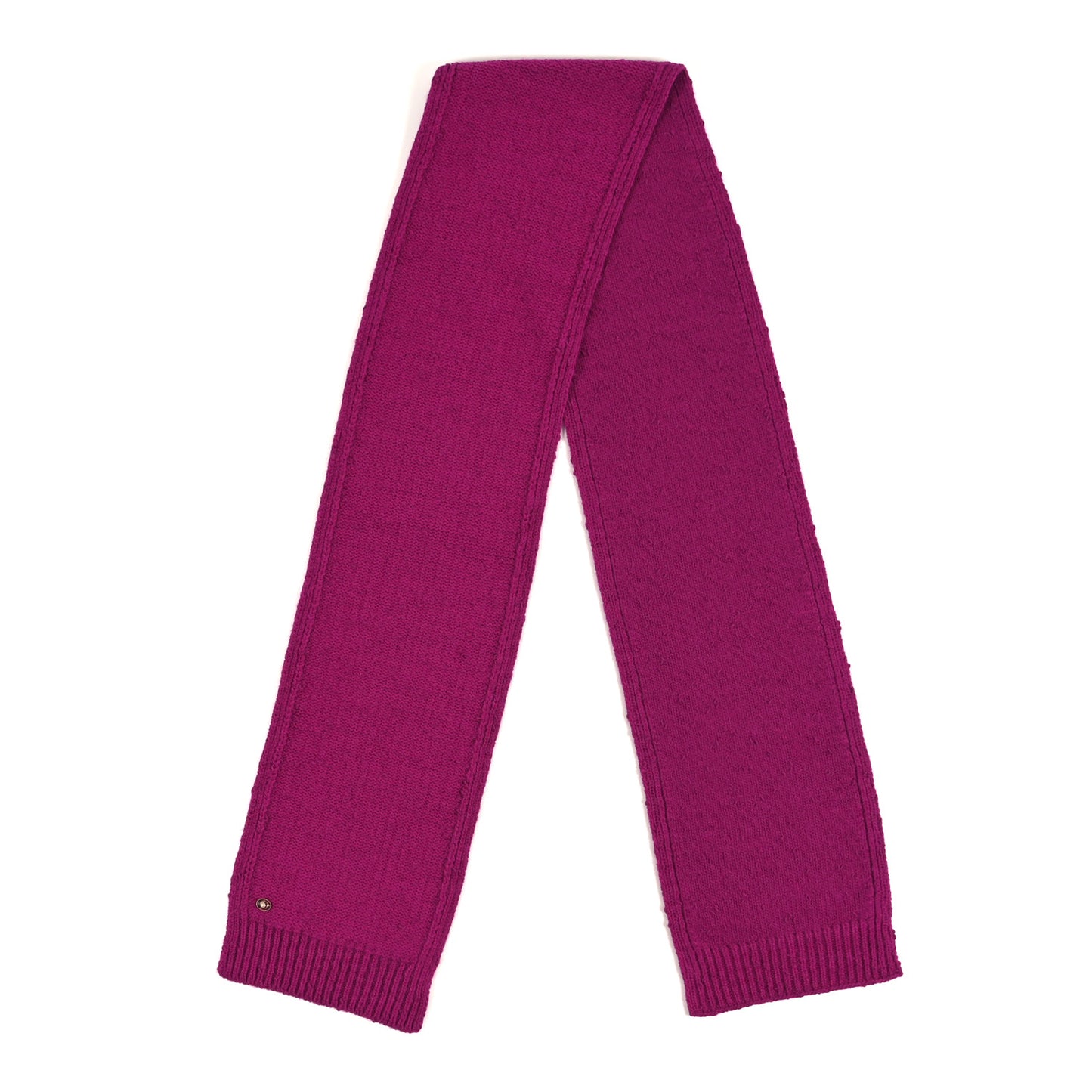Wool Knit Scarf Fuchsia