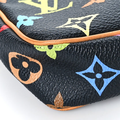 Louis Vuitton Monogram Multicolor Pochette Accessories Black 8 of 9