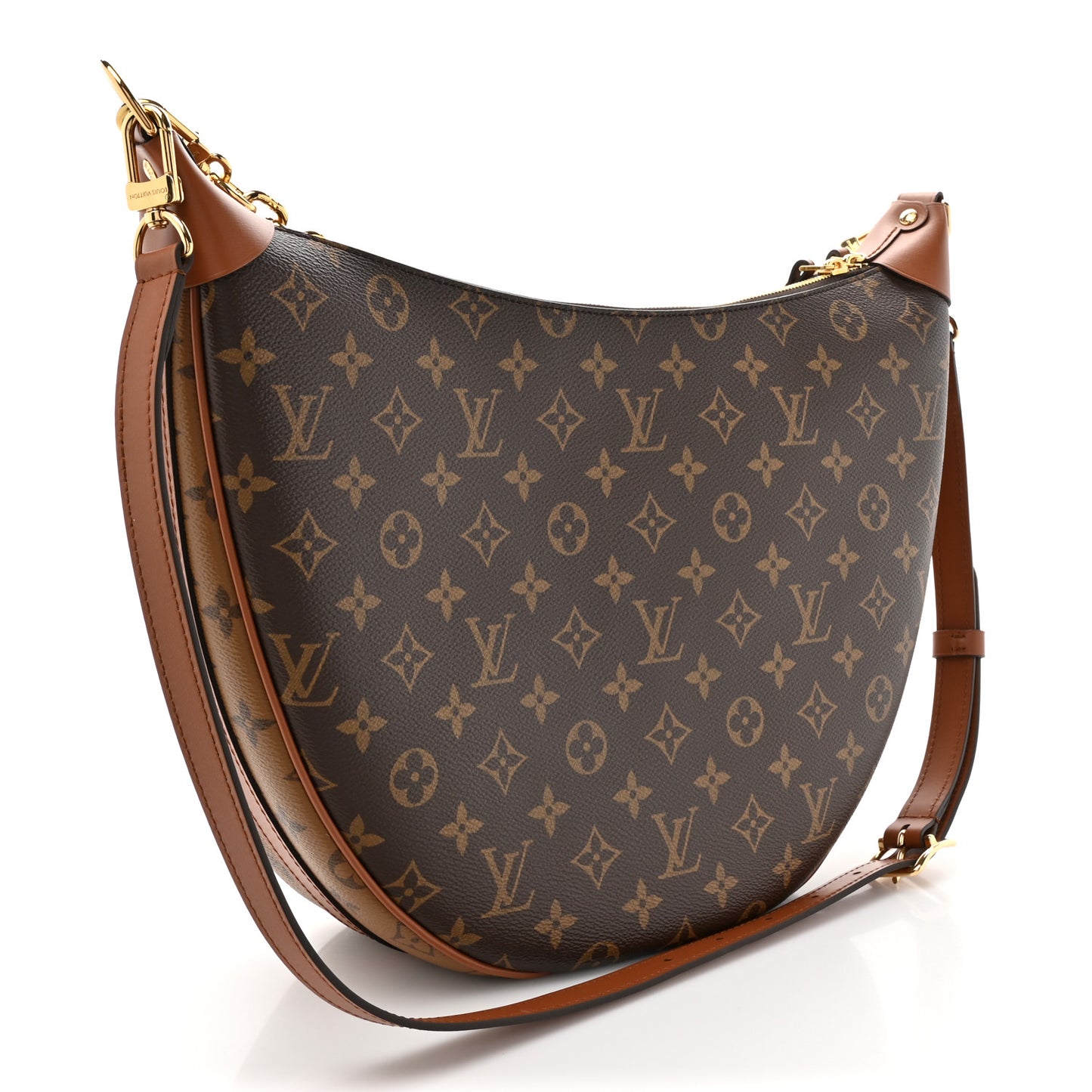 Reverse Monogram Loop Hobo