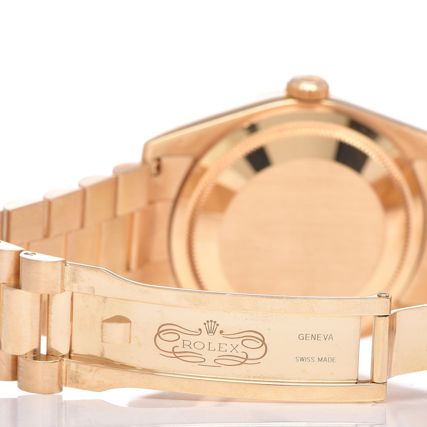 Rolex 18K Yellow Gold Diamond Meteorite 36mm Oyster Perpetual Day-Date Watch 118238 6 of 9