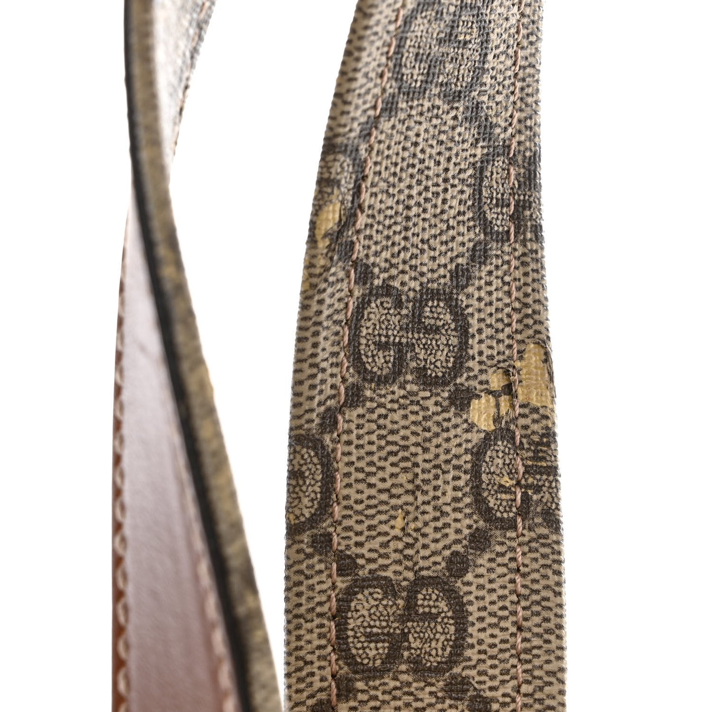 GG Plus Monogram Medium Signature Web Loop Tote Brown