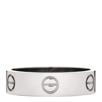 Cartier 18K White Gold 5.5mm LOVE Ring 60 9 1 of 5