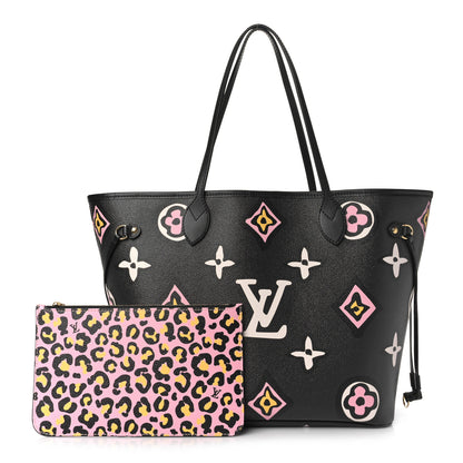 Louis Vuitton Monogram Giant Wild At Heart Neverfull MM Black 1 of 9