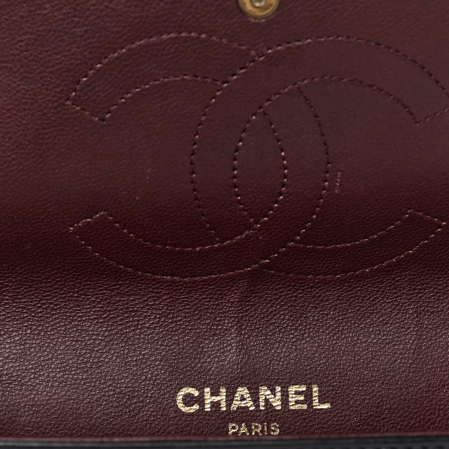 Lambskin Quilted Medium Double Flap Bijoux Chain Navy