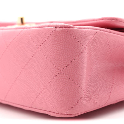 Chanel Caviar Quilted Small Double Flap Pink 10 of 11