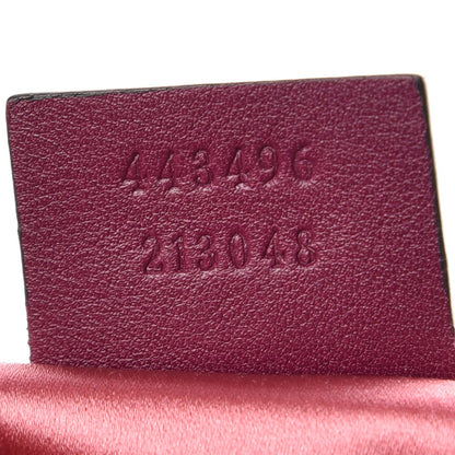 Gucci Velvet Matelasse Medium GG Marmont Shoulder Bag Fuchsia Violet Cyclamen 9 of 9