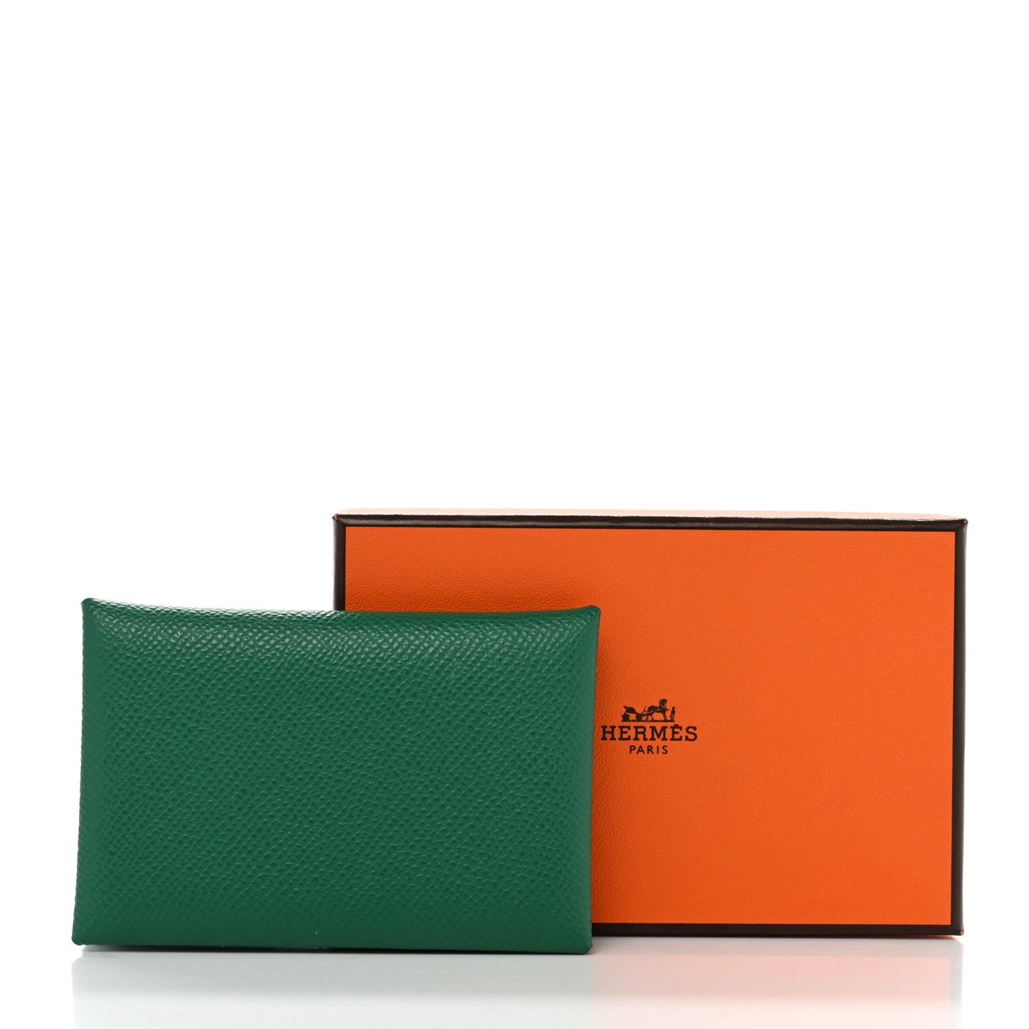 Epsom Horseshoe Calvi Card Case Vert Vertigo Rose Azalee