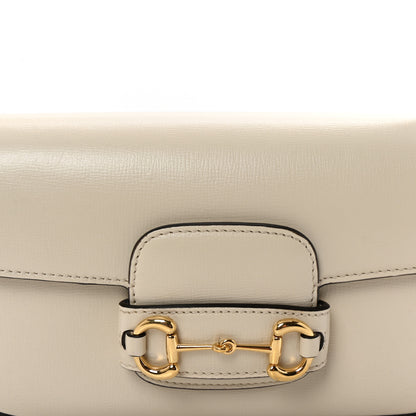 Gucci Azalea Calfskin Small Horsebit 1955 Chain Shoulder Bag Mystic White 8 of 10
