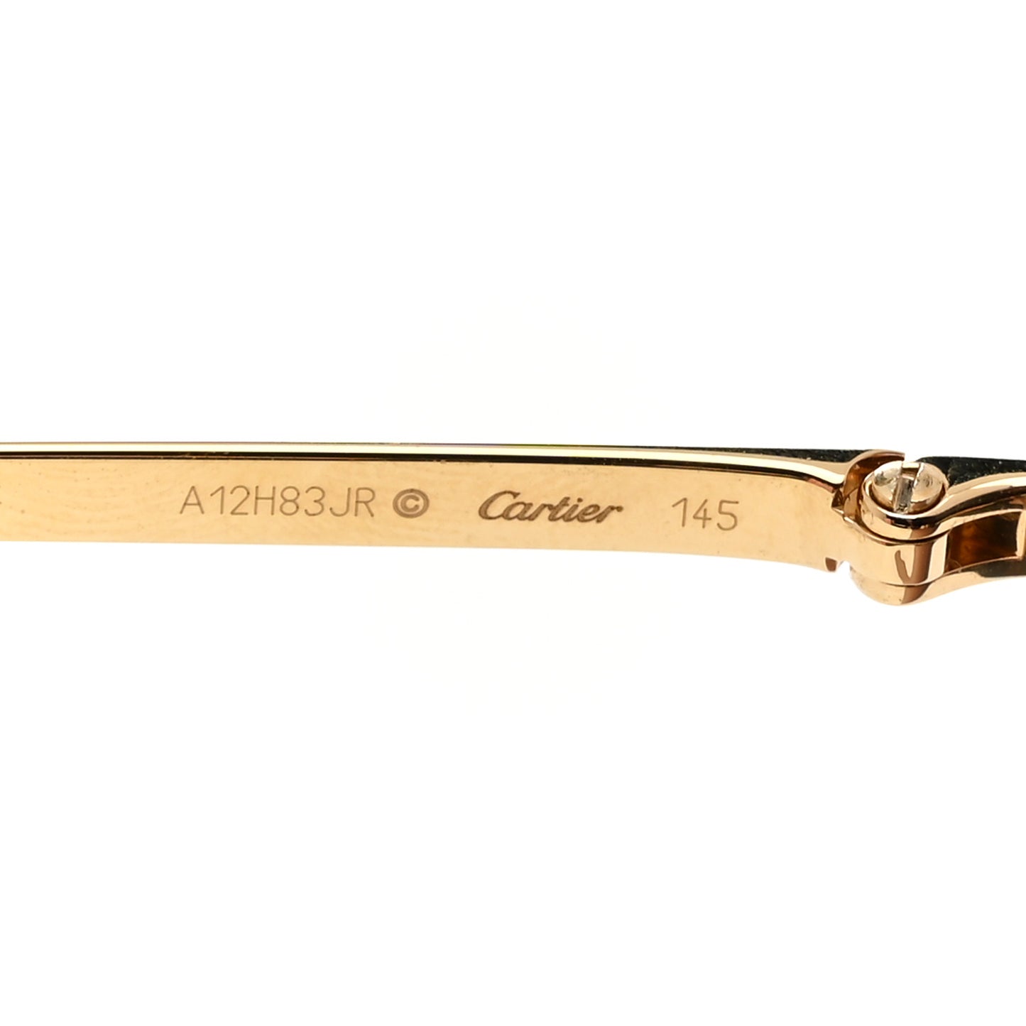 Metal Panthere De Cartier Sunglasses CT0147S Gold Red