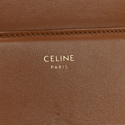 Celine Canvas Triomphe Compact Triomphe Wallet With Coin Purse Tan 7 of 11