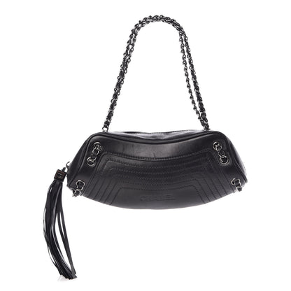Chanel Lambskin Small Tassel Shoulder Bag Black 1 of 11