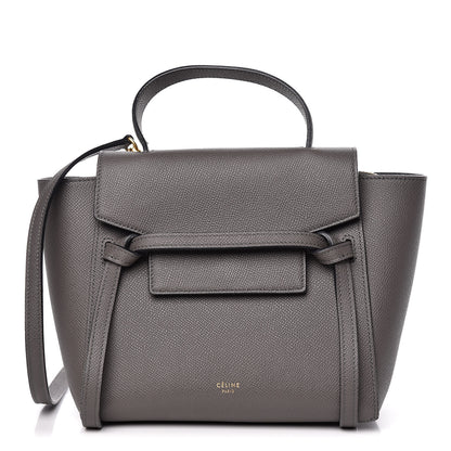 Celine Grained Calfskin Nano Belt Bag Grey 1 of 13