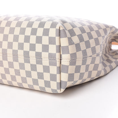 Louis Vuitton Damier Azur Graceful MM Rose Ballerine 11 of 14