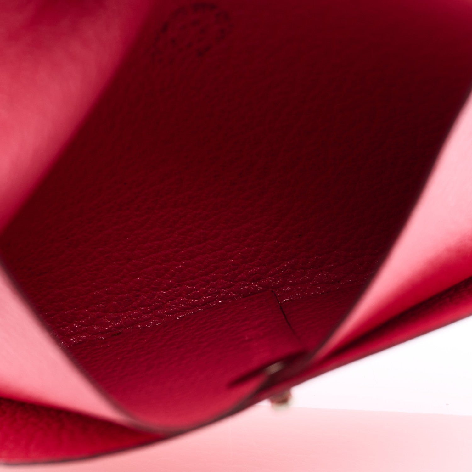 Hermes Chevre Mysore Bastia Coin Purse Rose Lipstick 5 of 7