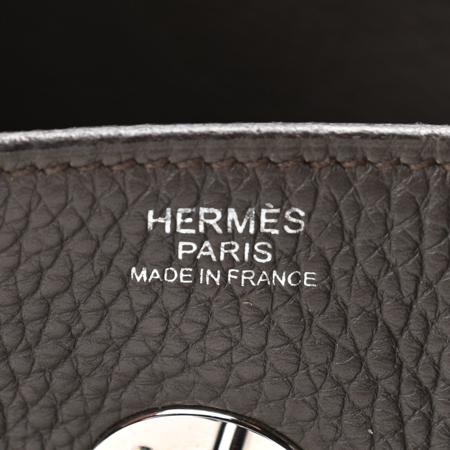 Hermes Taurillon Clemence Lindy 30 Etain 5 of 10