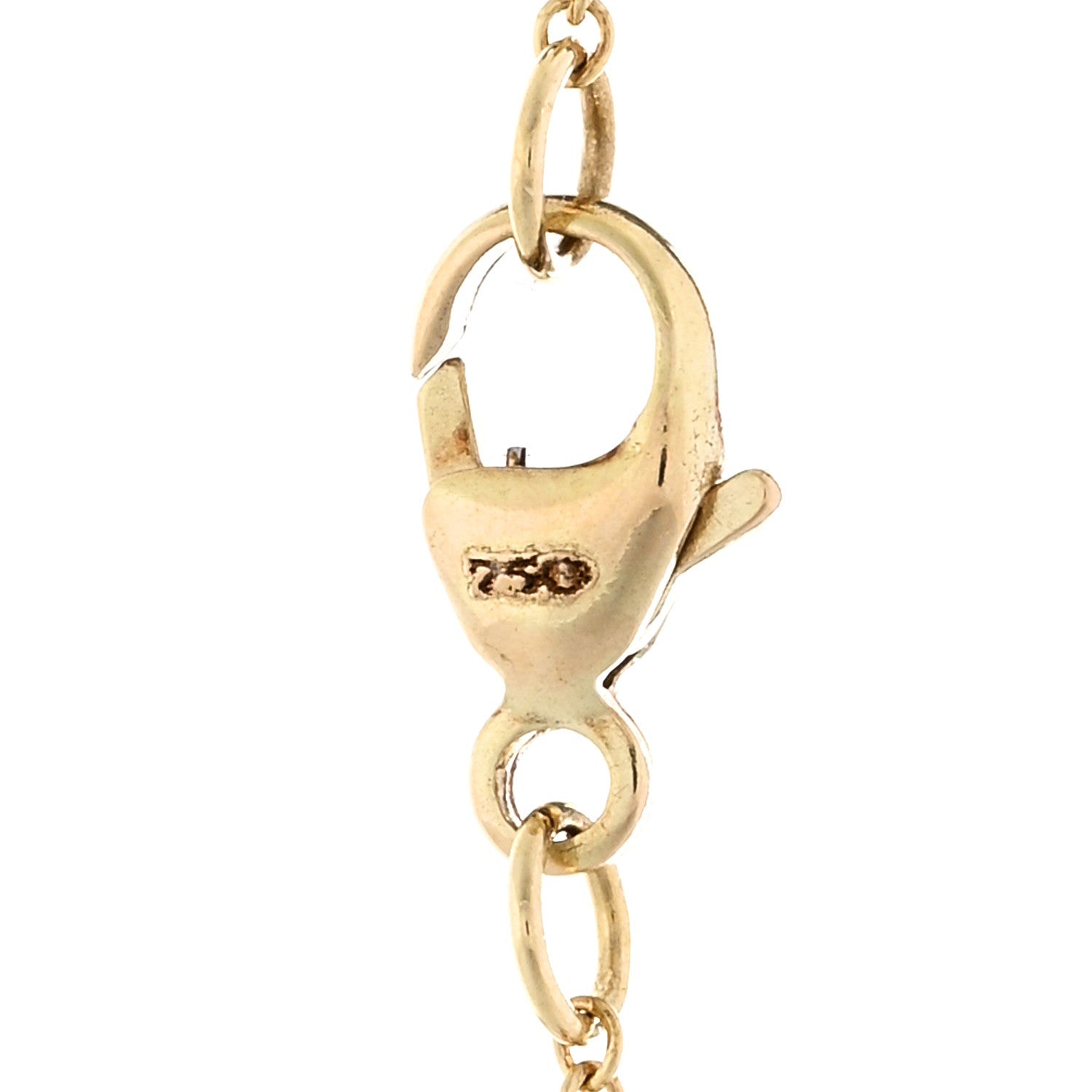 David Yurman 18K Yellow Gold Diamond Cable Collectibles Quatrefoil Pendant Necklace 5 of 5