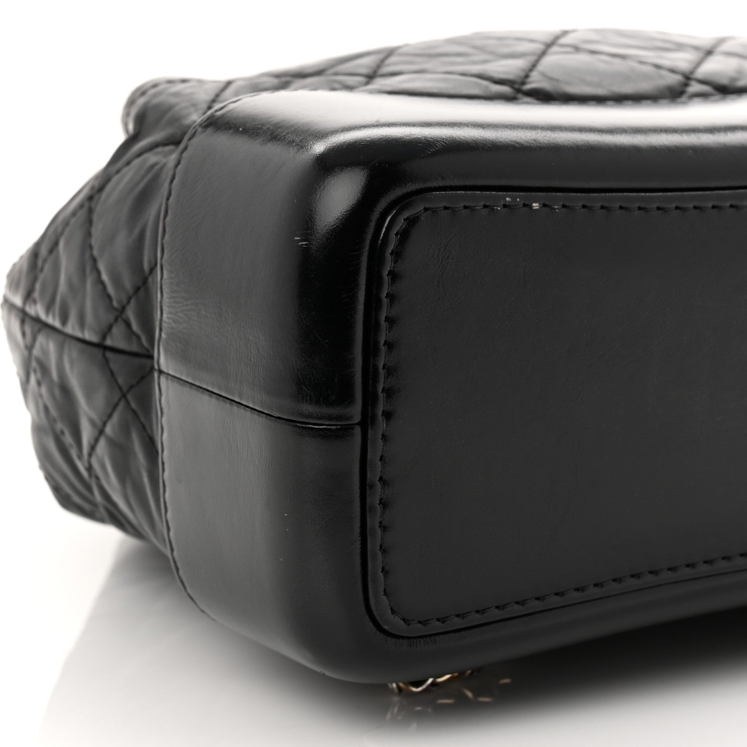 Chanel Aged Calfskin Quilted Small Gabrielle Backpack Black 9 of 11