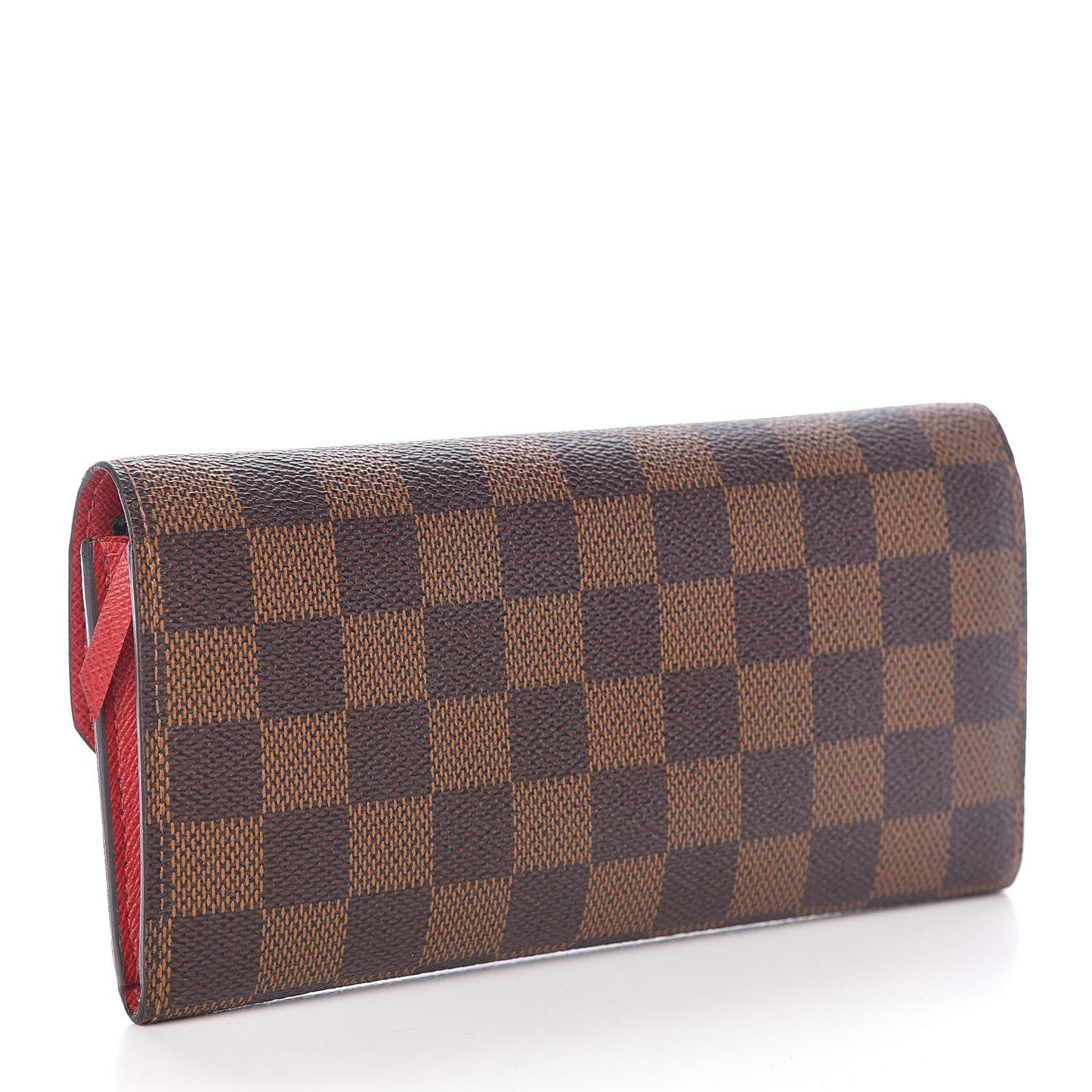 Damier Ebene Emilie Wallet Red
