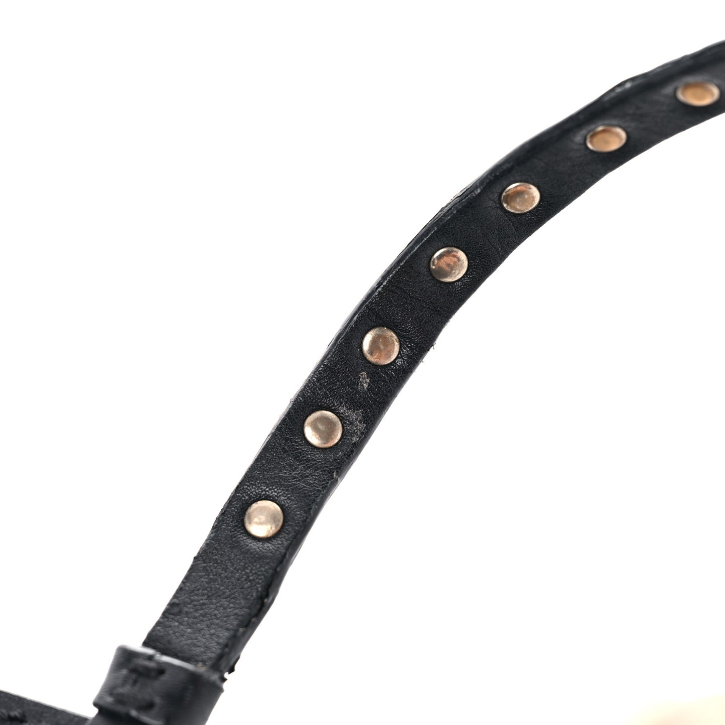 Vitello Mini Rockstud Tote Black