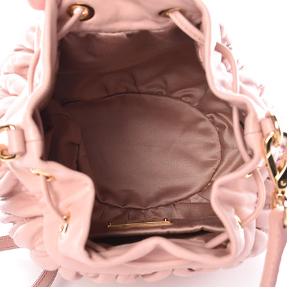 Miu Miu Nappa Matelasse Small Bucket Bag Orchidea 5 of 10