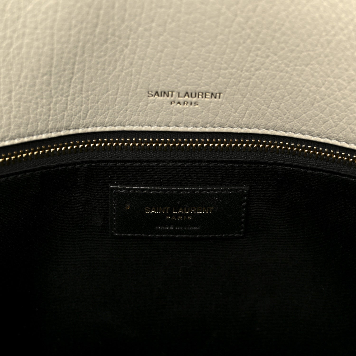 Saint Laurent Grained Lambskin Monogram Large Niki Chain Satchel Crema Soft 7 of 11