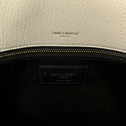 Saint Laurent Grained Lambskin Monogram Large Niki Chain Satchel Crema Soft 7 of 11