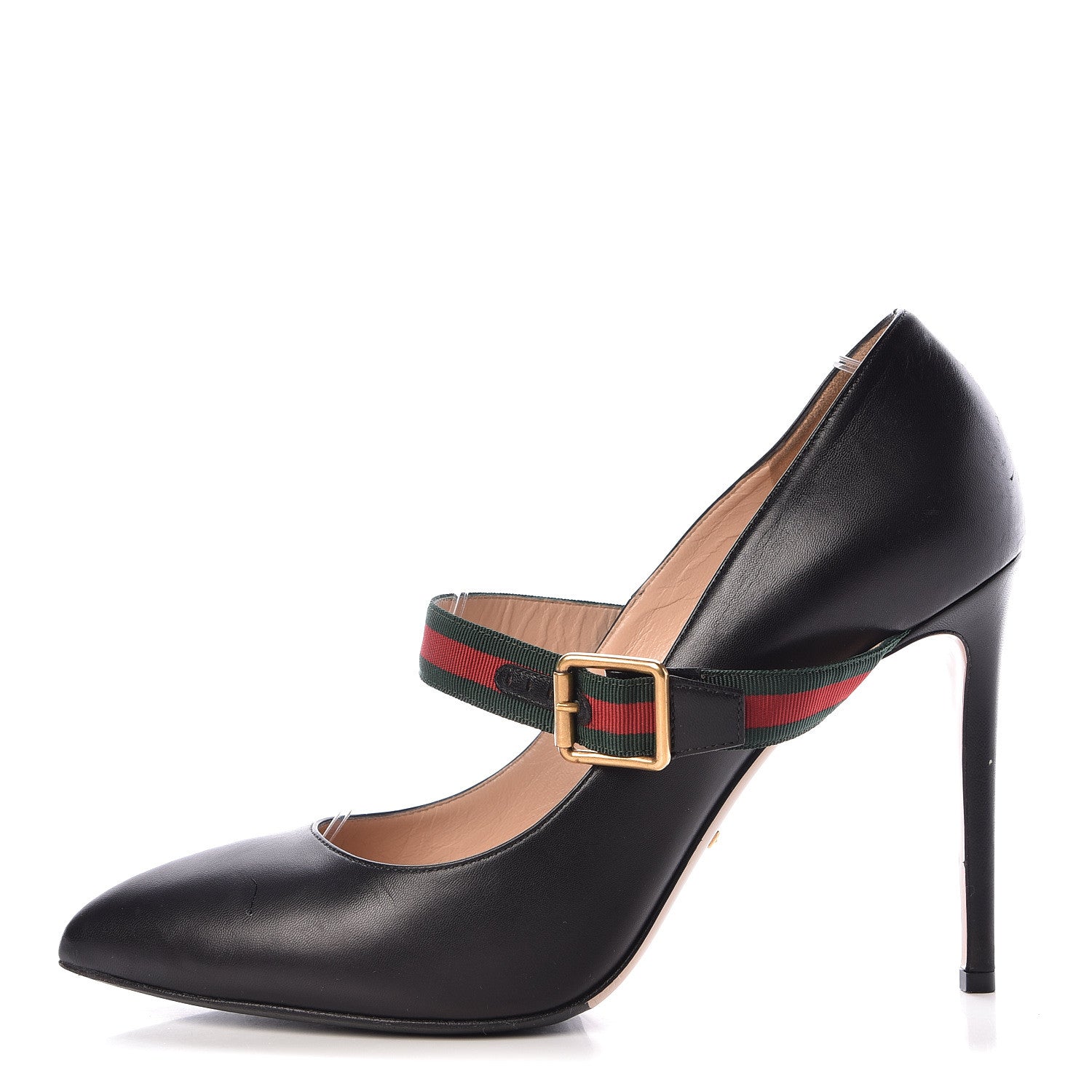 Gucci Malaga Kid Sylvie High Heel Pumps 42 Black 1 of 10