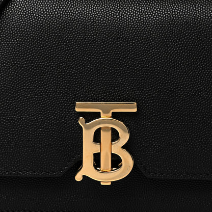 Burberry Grained Calfskin Mini TB Bag Black 7 of 9